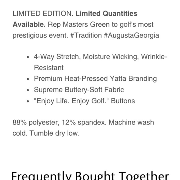 Men’s XXL Yatta Golf Green Golf Polo Shirt - Picture 3 of 9